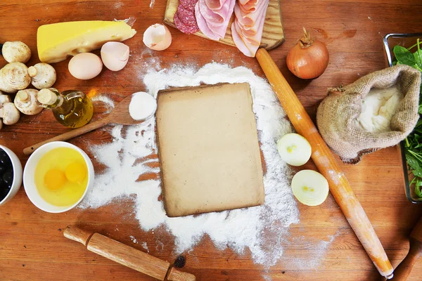 Old sheet  and flour — Stock Photo, Image