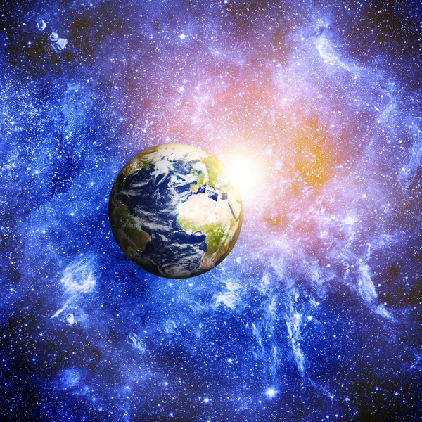 Планета Земля в космосі — стокове фото
