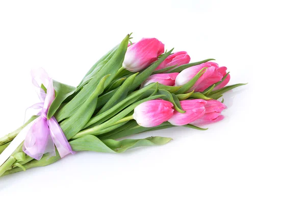 Boeket roze tulpen — Stockfoto