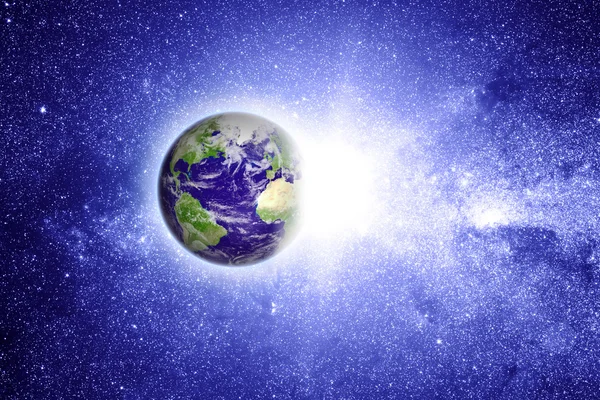Planeetta Maa avaruudessa — kuvapankkivalokuva