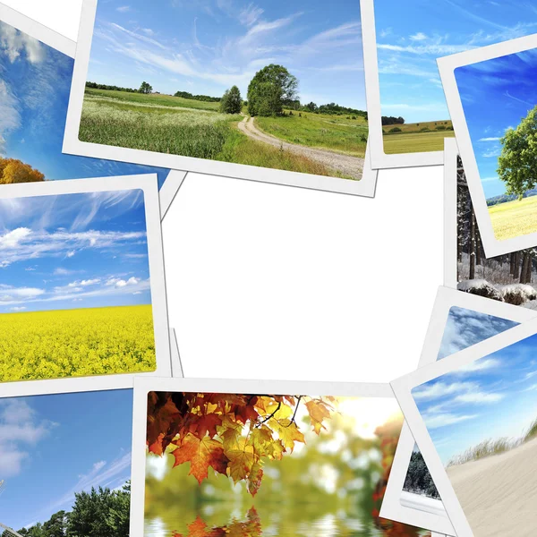 Pile of nature photos — Stock Photo, Image