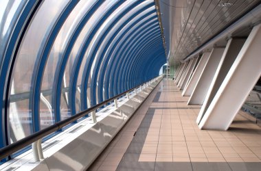 Interior of modern building abstract view horisontal