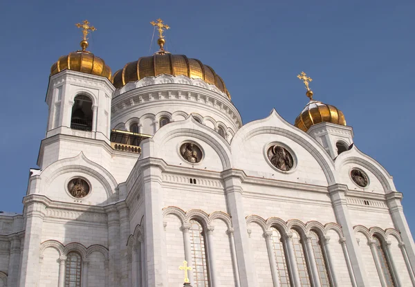 Tempel av Kristus Frälsaren i Moskva Ryssland — Stockfoto