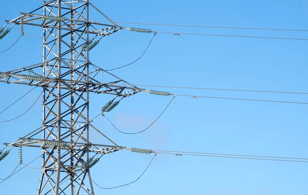 Central section of power line support — Stock Photo, Image