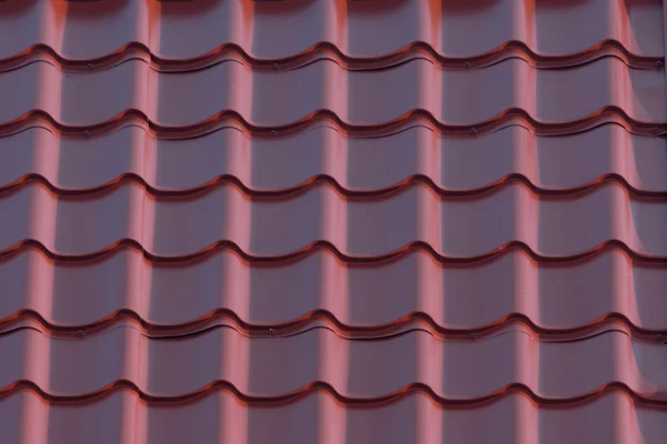 Rode huis dak close-up — Stockfoto