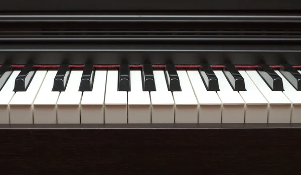Electric piano keyboard closeup Royalty Free Stock Images
