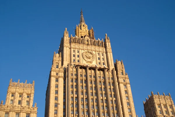 Здание Министерства иностранных дел Москвы — стоковое фото