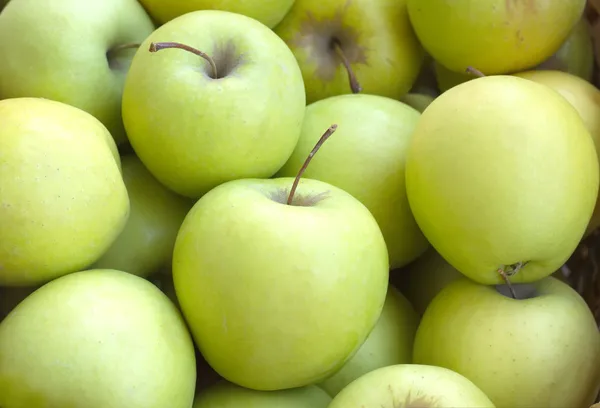 Viele Äpfel Nahaufnahme — Stockfoto