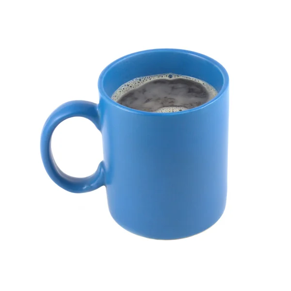蓝色杯子与咖啡 — 图库照片