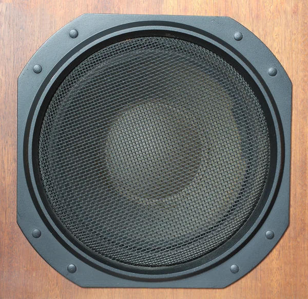 Subwoofer Loud speaker system closeup — Stock Photo, Image
