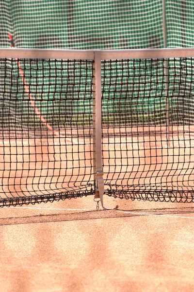 Tennis net outdoor closeup — Stock Photo, Image