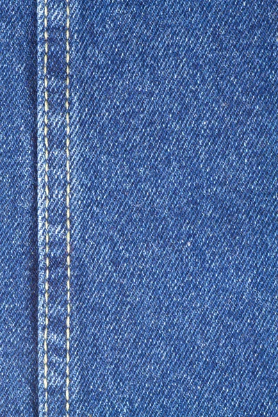 Textura de tecido de calça azul com ponto — Fotografia de Stock