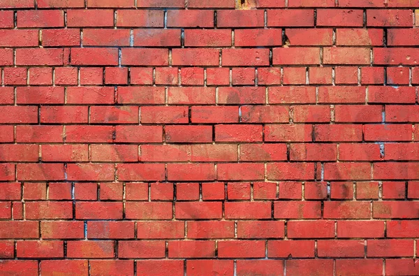 Red bricks wall as backgtound — Stock Photo, Image