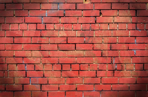 Red bricks wall as background — Stock Photo, Image