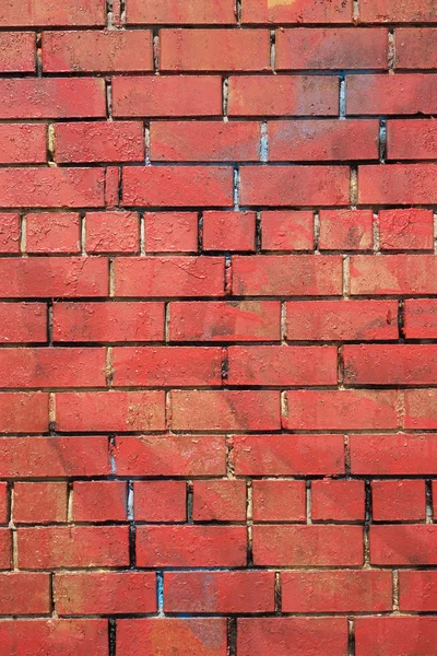 Red bricks wall as background — Stock Photo, Image