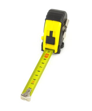 ölçme aracı üzerinde beyaz izole