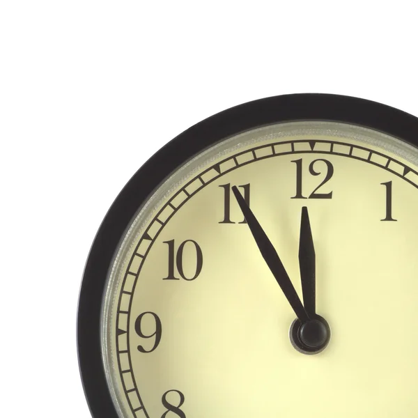 saatler siyah çantası ve bej clockface izole parçası yakın çekim