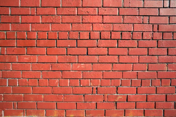 Стены из красного кирпича в качестве фона — стоковое фото