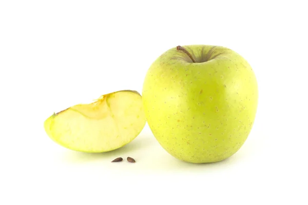 Apple with a piece isolated — Stock Photo, Image