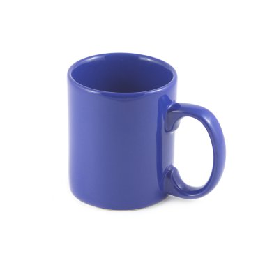 Lacivert boş fincan izole