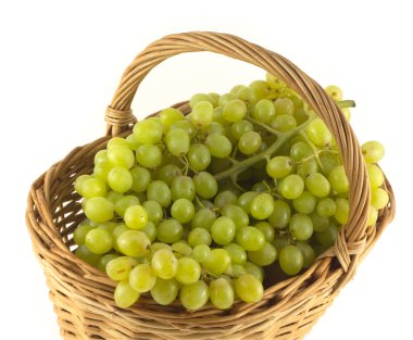 hasır sepet yakın kadar izole olgun üzüm demet