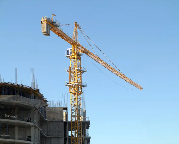 Attività di costruzione di edifici in corso — Foto Stock