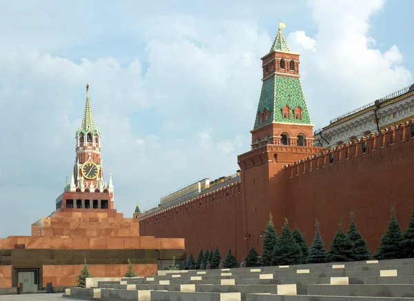 Rode plein met kremlin muur in Moskou — Stockfoto