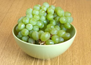 dal yeşil kase üzüm yakın çekim