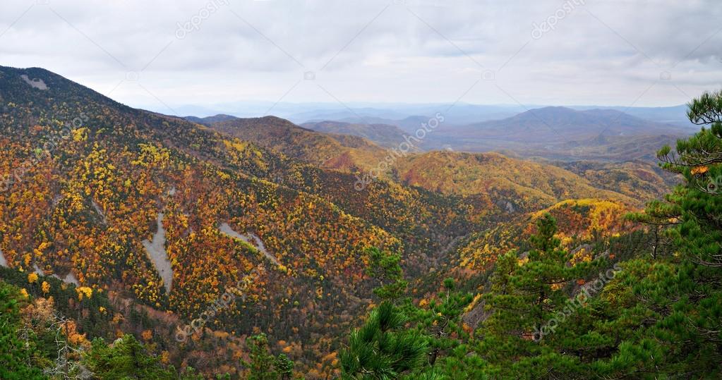 Mountain landscape, autumn, panorama