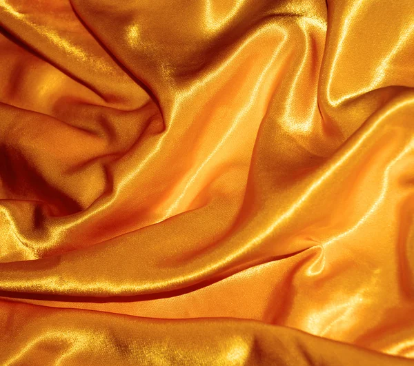 Golden silk, texture — Stock Photo, Image