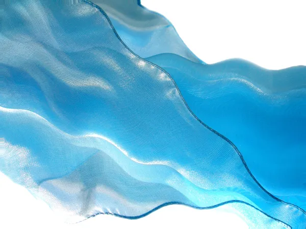 Blue flying silk — Stock Photo, Image