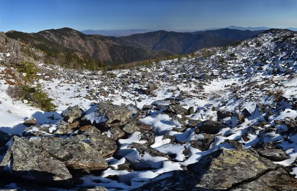 Panorama zimních hor — Stock fotografie