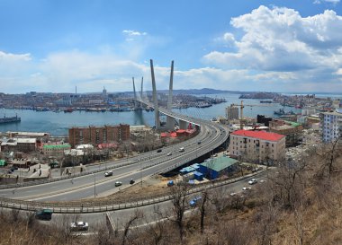 vladivostok, köprü Panoraması