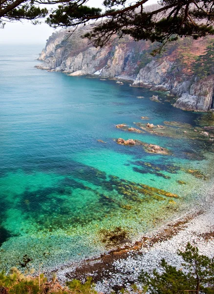 Baia di mare, paesaggio, Russia — Foto Stock