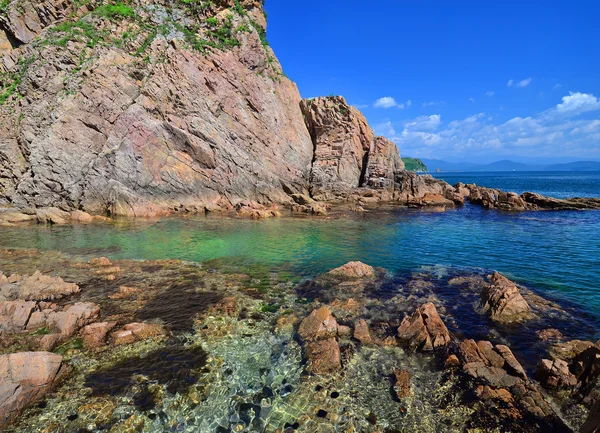 Wunderschöne meerlandschaft, küste japans, meerboden — Stockfoto