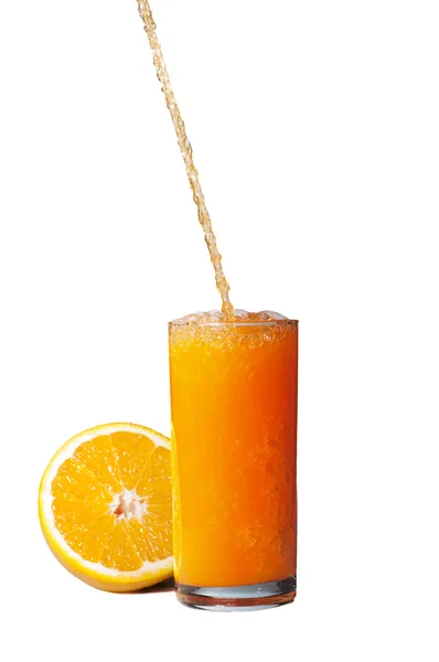 Bardakta portakal suyu