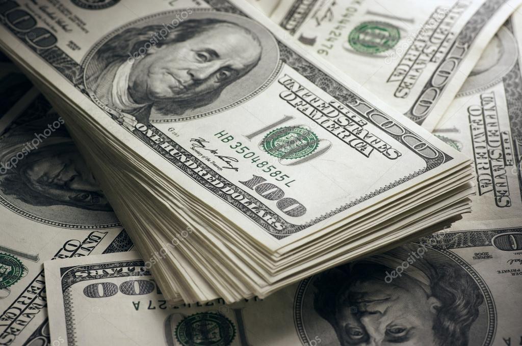 Dollars stack close-up Stock Photo by ©svl861 21072415