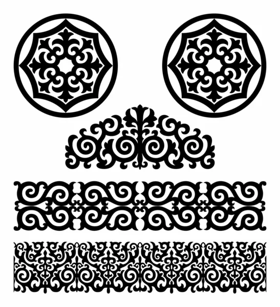 Kazakh pattern — Stock Vector