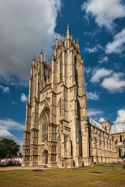 Facciata del Beverley Minster, Yorkshire, Inghilterra — Foto Stock