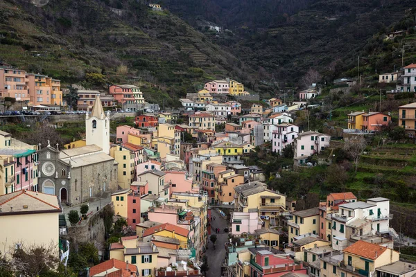 Riomaggiore, cinque terre, italsky — Stock fotografie