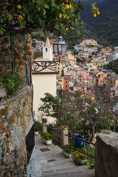 Riomaggiore, Cinque Terre, Italia — Fotografie, imagine de stoc