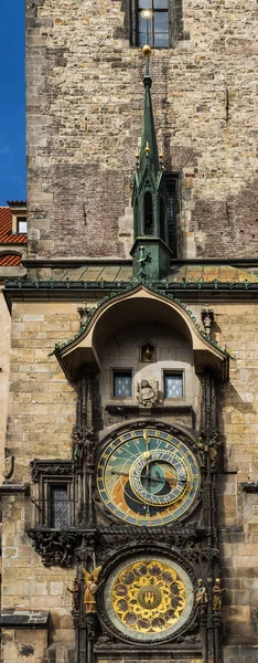 Mittelalterliche astronomische Uhr Stockbild
