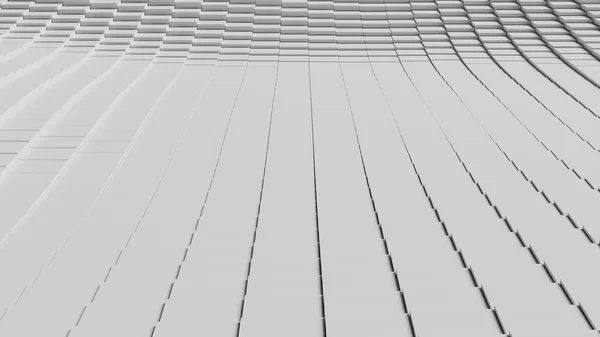 Абстрактная Иллюстрация Белая Квадратная Плитка Ждет Своего Часа Рендеринг — стоковое фото