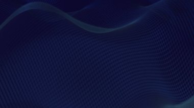 Kablo geometrisi dalgalanan soyut arkaplan deseni. Basit 3d illüstrasyon