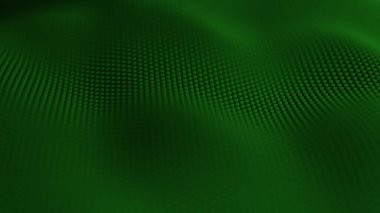 Sığ odak ve makro lens etkisine sahip soyut renkli yeşil dokunun 3D çizimi