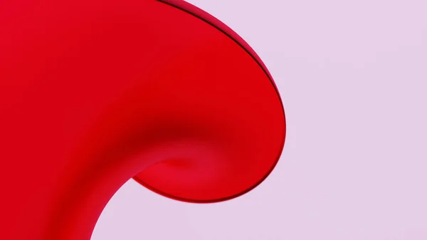 Abstrakter Roter Hintergrund Mit Wellenförmiger Geometrie Digitale Illustration Darstellung — Stockfoto