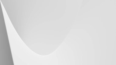 Kopyalamak için dalgalı şekilleri ve negatif alanı olan renkli soyut arkaplan - 3d görüntüleme (oluşturma)