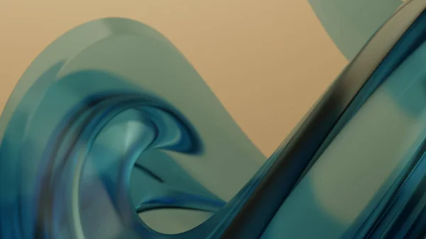 Αφηρημένη Teal Πολύχρωμο Φόντο Παραμορφωμένη Καμπύλη Γεωμετρία Εικόνα Απόδοση — Φωτογραφία Αρχείου