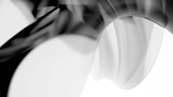 Abstract Ilustração Preto Branco Com Formas Curvas Geométricas Antecedentes Para — Fotografia de Stock