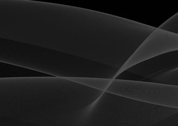 Πολύχρωμο Αφηρημένα Κύματα Καπνού Εικονογράφηση Πρότυπο Γραφικός Σχεδιασμός Μαύρο Φόντο — Φωτογραφία Αρχείου